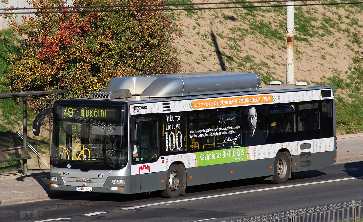 Литва, MAN A21 Lion's City NL273 CNG № 948