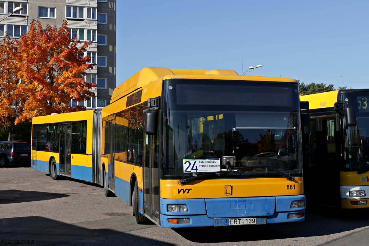 Литва, MAN A23 NG313 CNG № 881