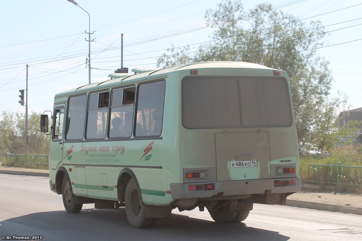 Саха (Якутия), ПАЗ-32054 № К 486 КО 14