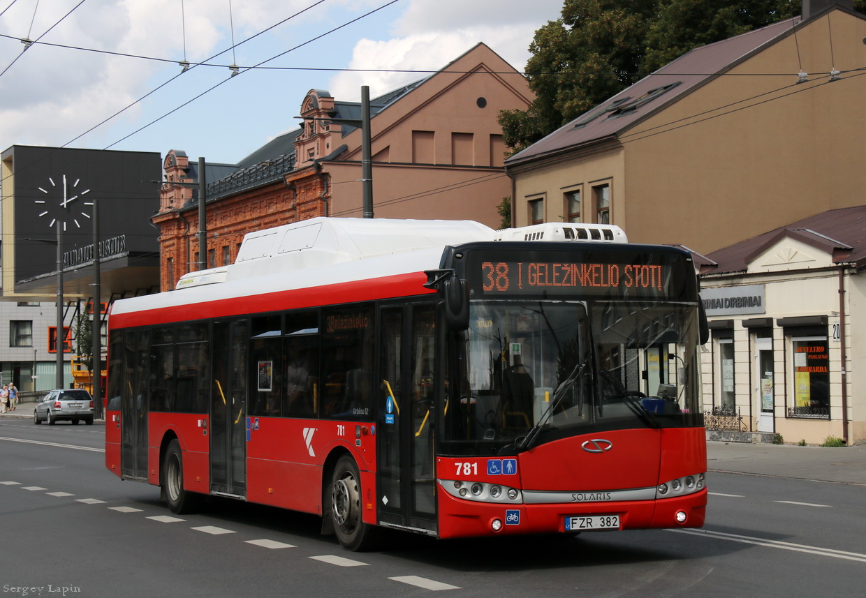 Литва, Solaris Urbino III 12 CNG № 781