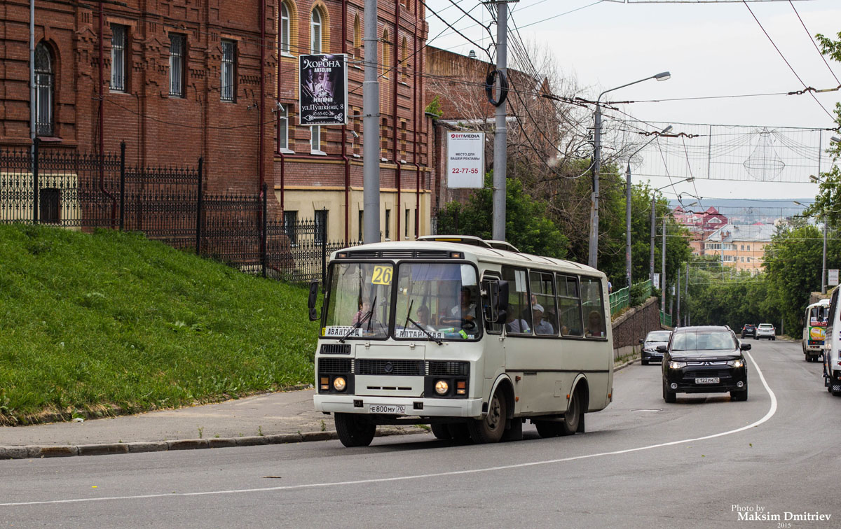 Томская область, ПАЗ-32054 № Е 800 МУ 70