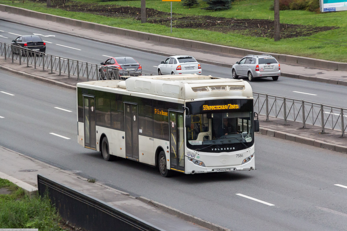 Санкт-Петербург, Volgabus-5270.G2 (CNG) № 7586