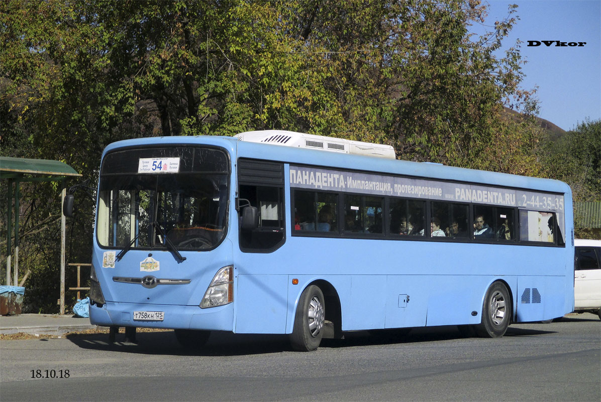 Приморский край, Hyundai New Super AeroCity 1F/L № Т 758 КН 125