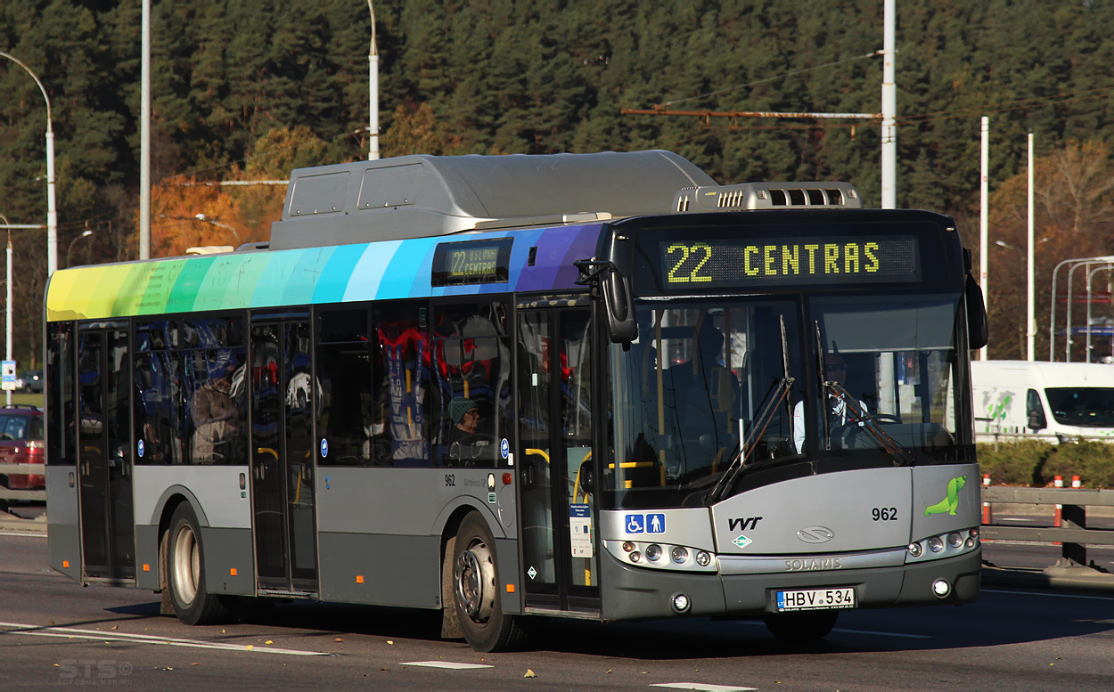 Литва, Solaris Urbino III 12 CNG № 962