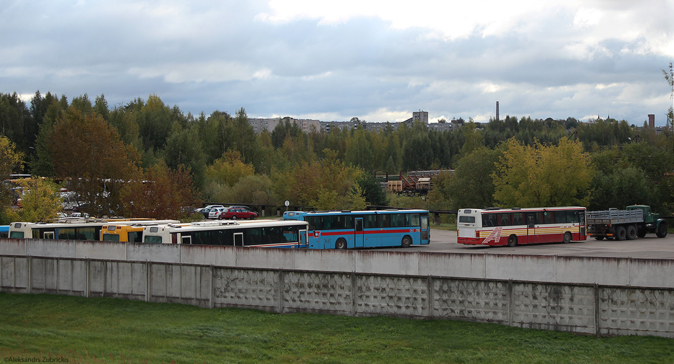 Латвия — Автобусные парки и территории предприятий