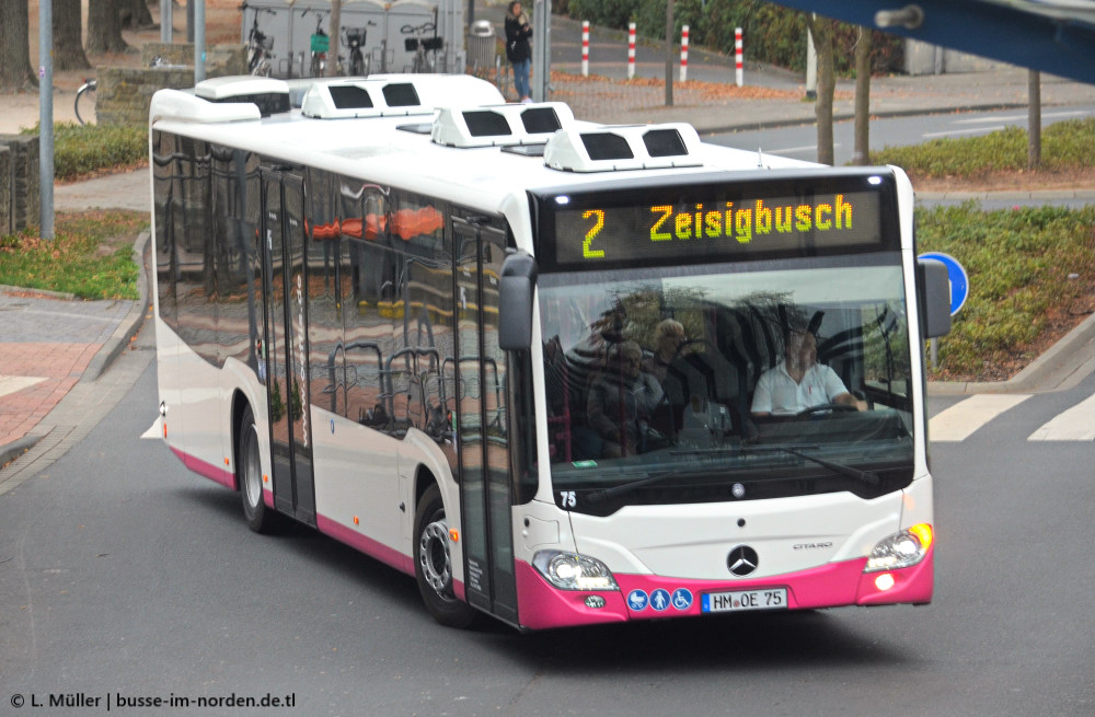 Нижняя Саксония, Mercedes-Benz Citaro C2 hybrid № 75