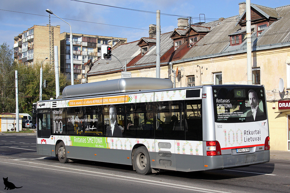 Литва, MAN A21 Lion's City NL273 CNG № 932