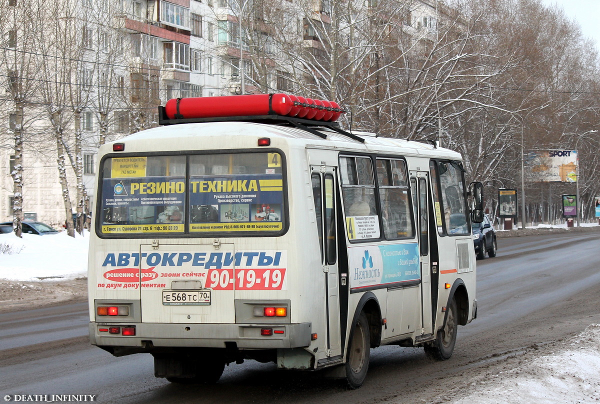 Томская область, ПАЗ-32054 № Е 568 ТС 70