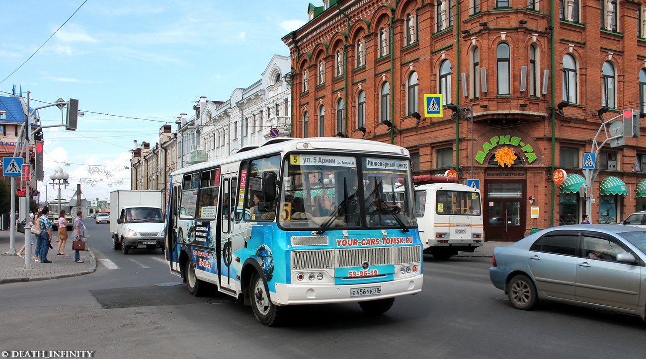 Томская область, ПАЗ-32054 № Е 456 УК 70