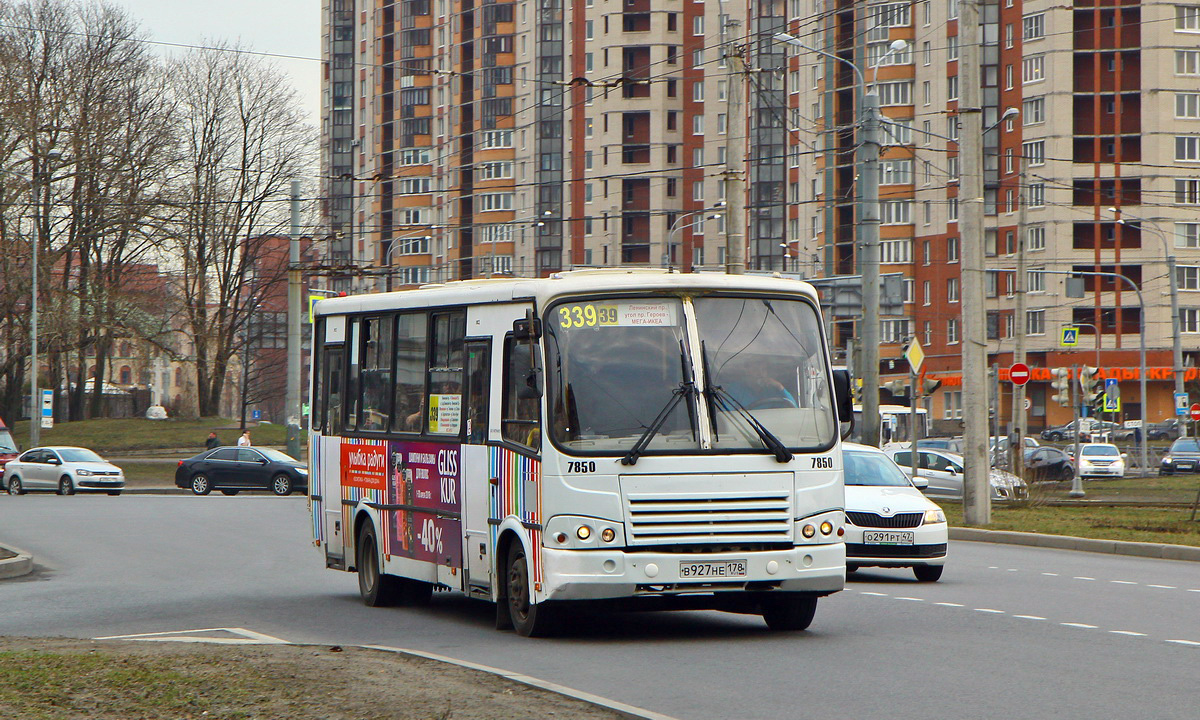 Санкт-Петербург, ПАЗ-320412-05 № 7850