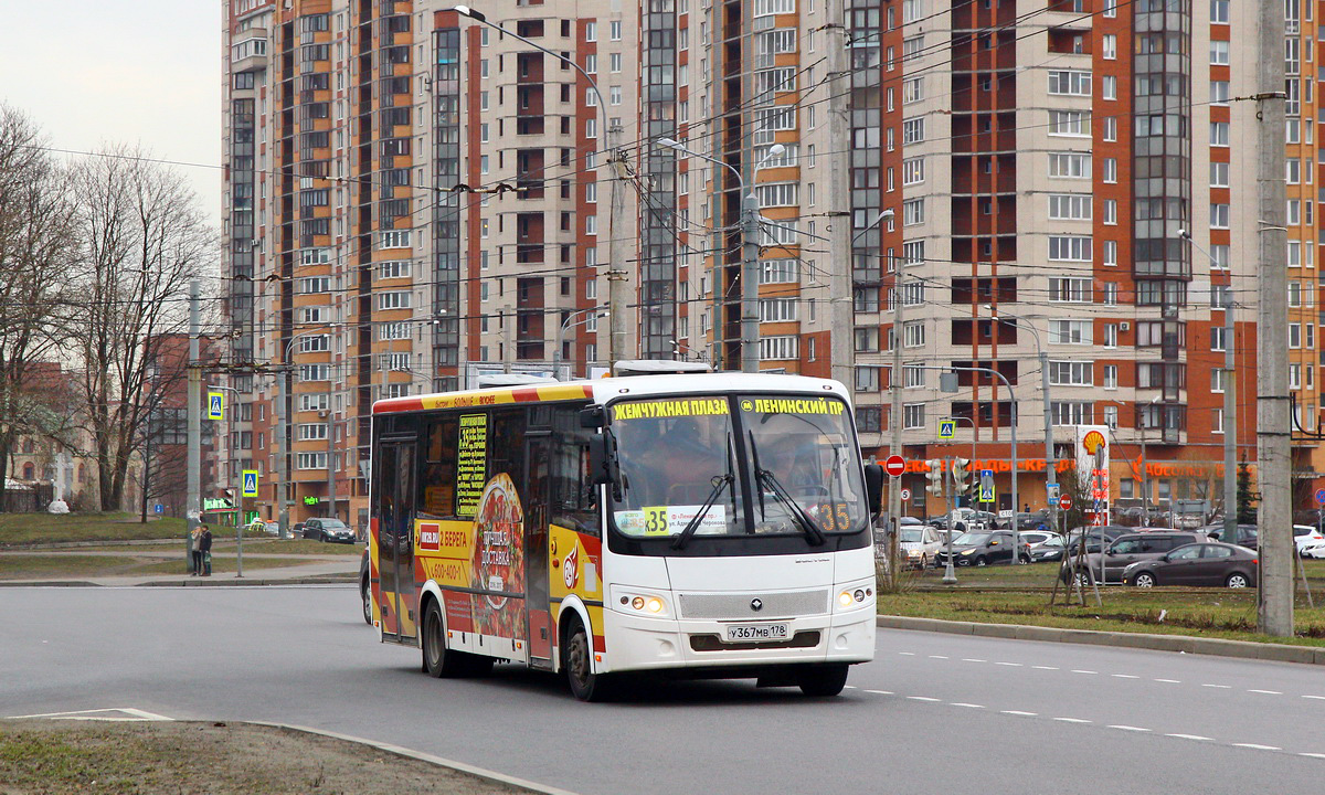 Санкт-Петербург, ПАЗ-320414-05 "Вектор" (1-2) № У 367 МВ 178