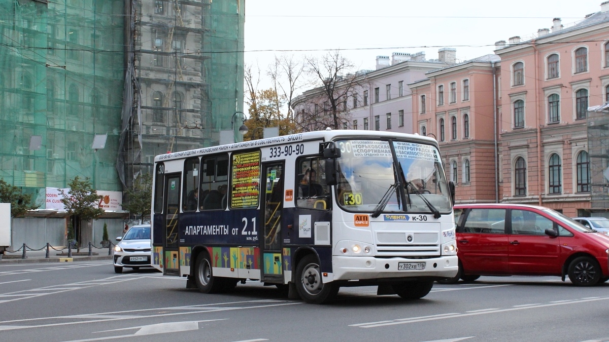 Санкт-Петербург, ПАЗ-320402-05 № У 302 ХВ 178