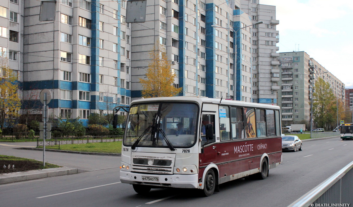 Санкт-Петербург, ПАЗ-320412-05 № 7826