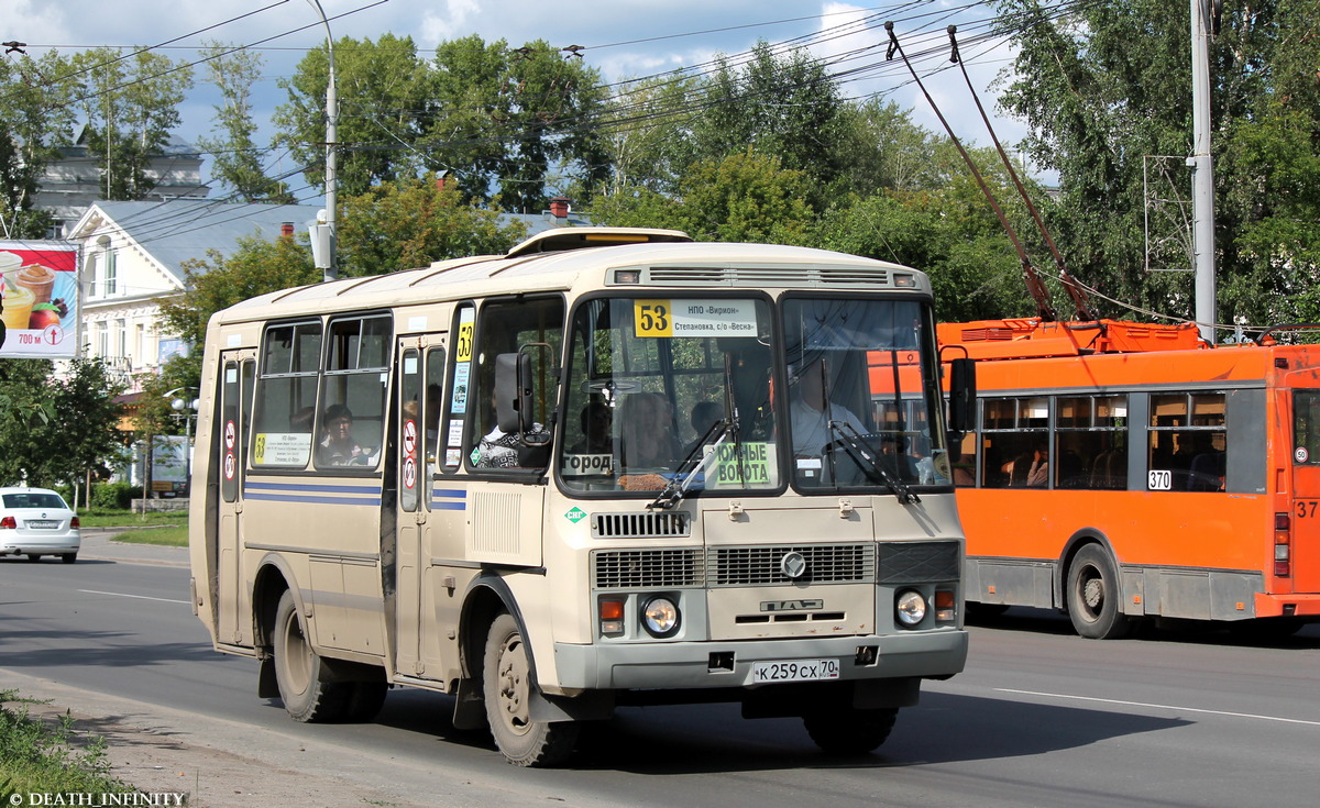 Томская область, ПАЗ-32054 № К 259 СХ 70