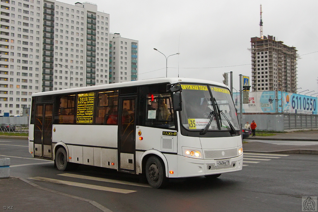Санкт-Петербург, ПАЗ-320414-05 "Вектор" (1-2) № У 363 МВ 178