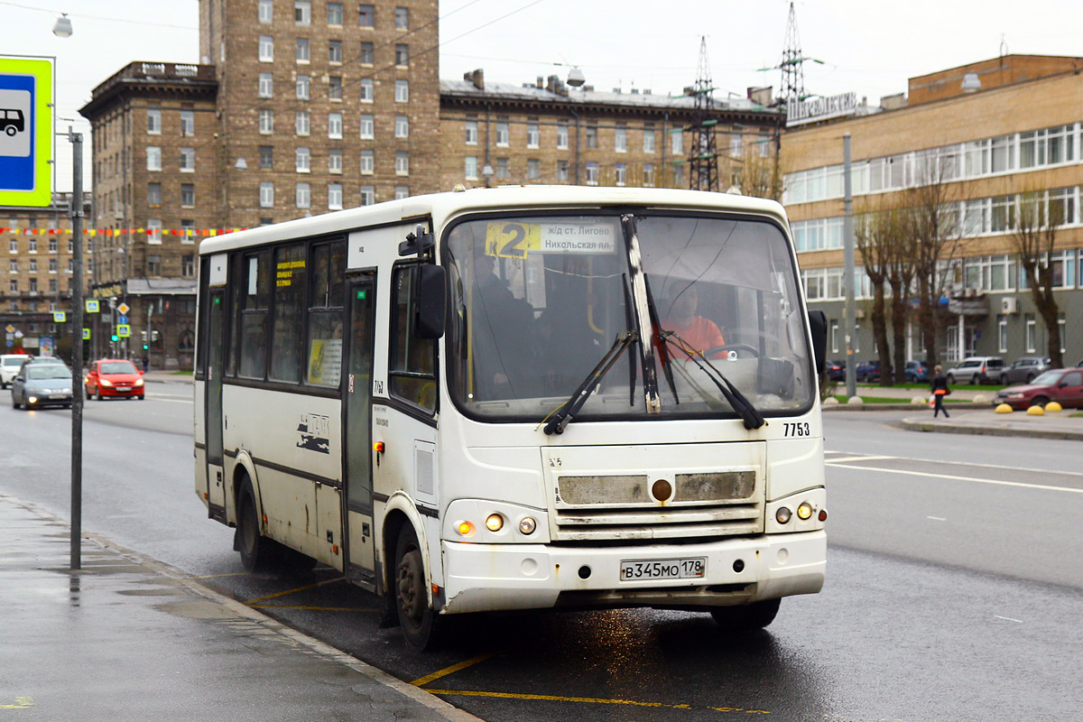 Санкт-Петербург, ПАЗ-320412-05 № 7753