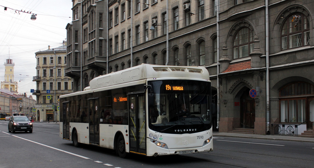 Санкт-Петербург, Volgabus-5270.G2 (CNG) № 7590