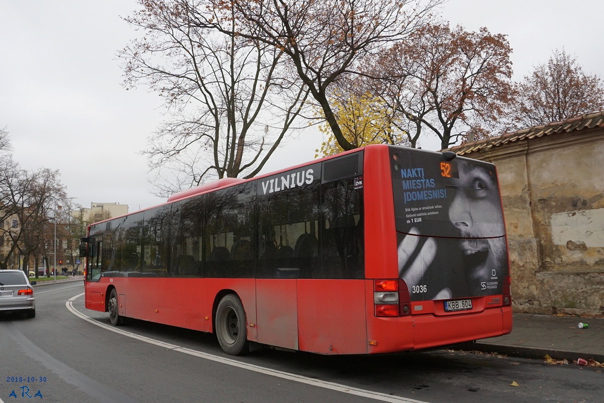 Литва, MAN A21 Lion's City NL273 № 3036