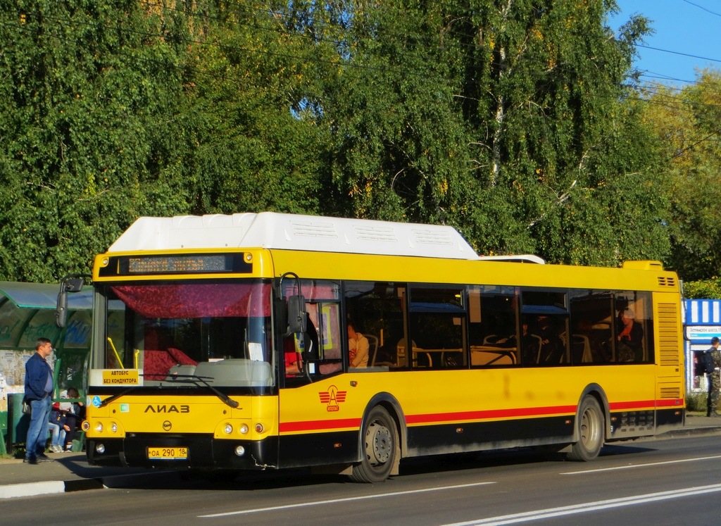 Удмуртия, ЛиАЗ-5292.67 (CNG) № ОА 290 18