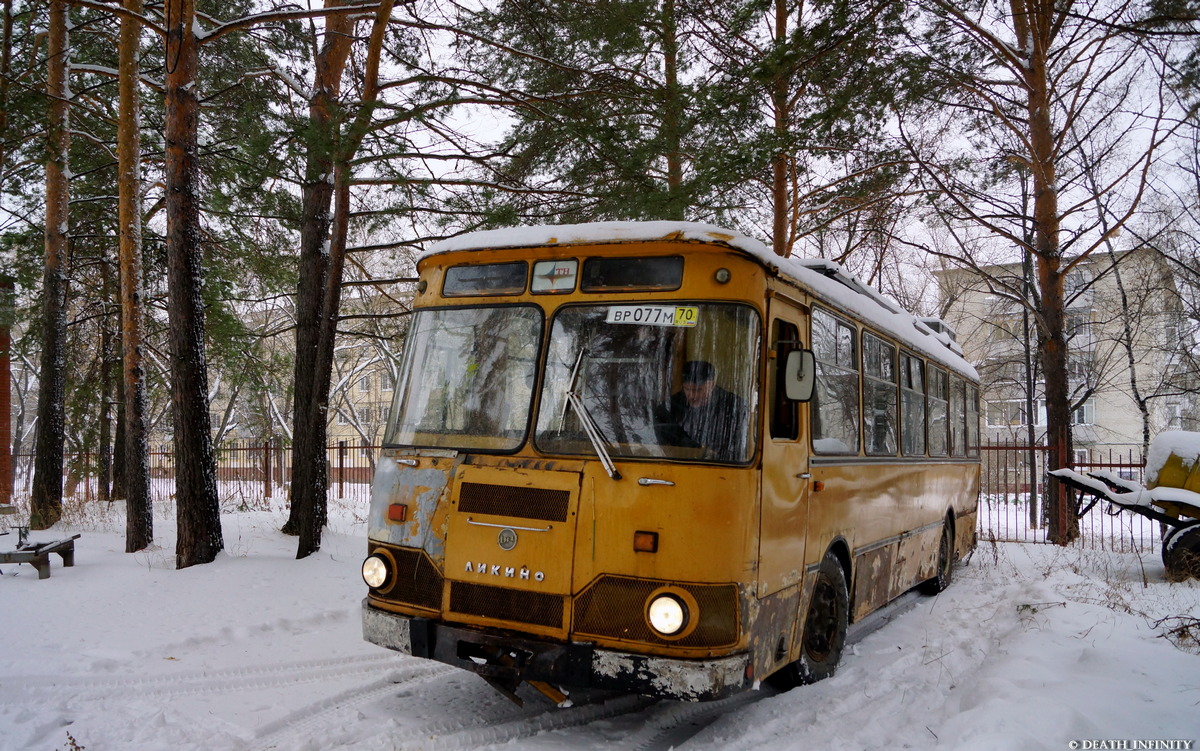 Tomszki terület, LiAZ-677M sz.: ВР 077 М 70; Tomszki terület — Transfer of the LiAZ-677M bus from Tomsk to Seversk