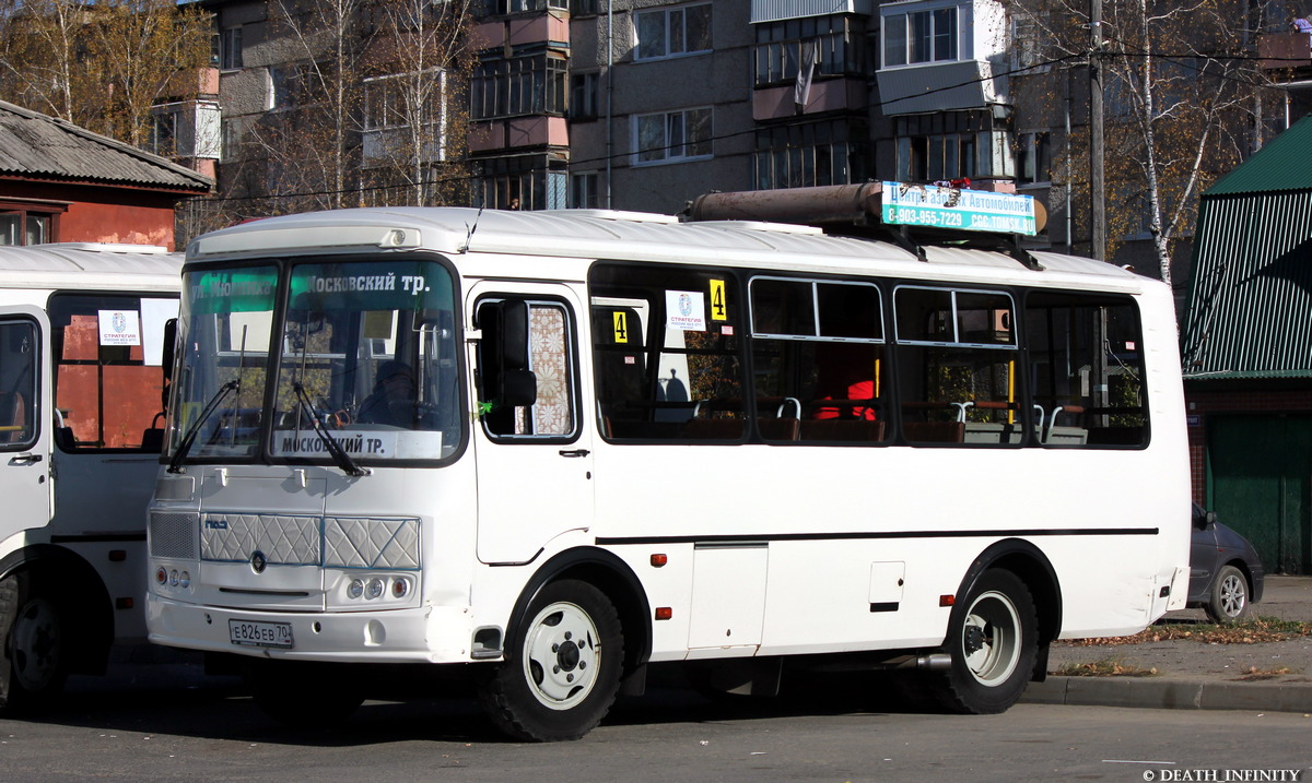 Томская область, ПАЗ-32054 № Е 826 ЕВ 70