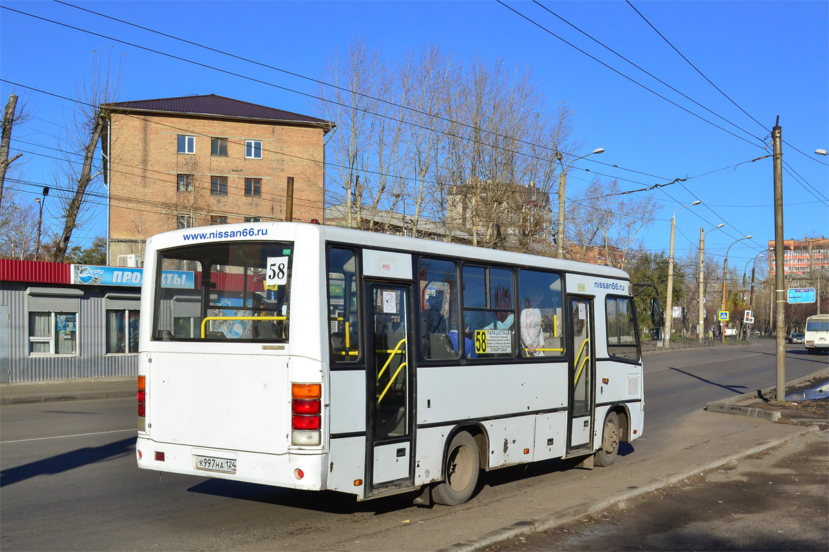 Красноярский край, ПАЗ-320402-03 № К 997 НА 124