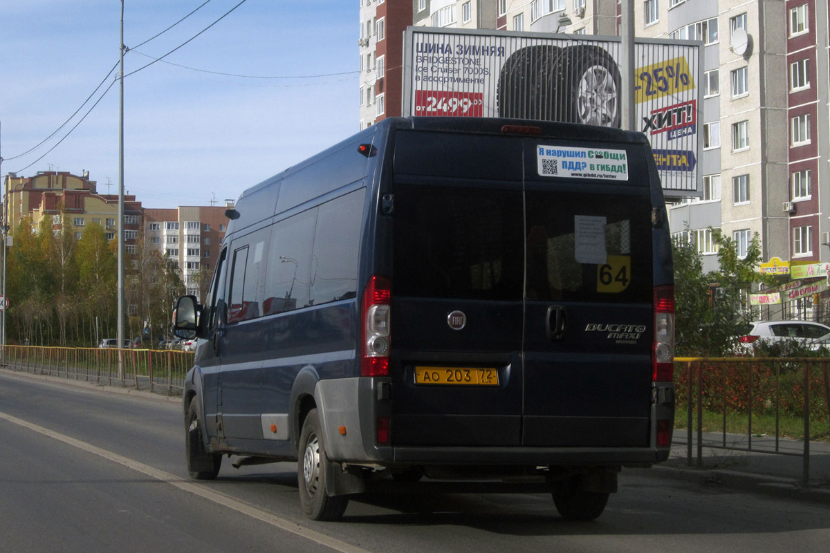 Тюменская область, Нижегородец-FST613 (FIAT Ducato) № АО 203 72