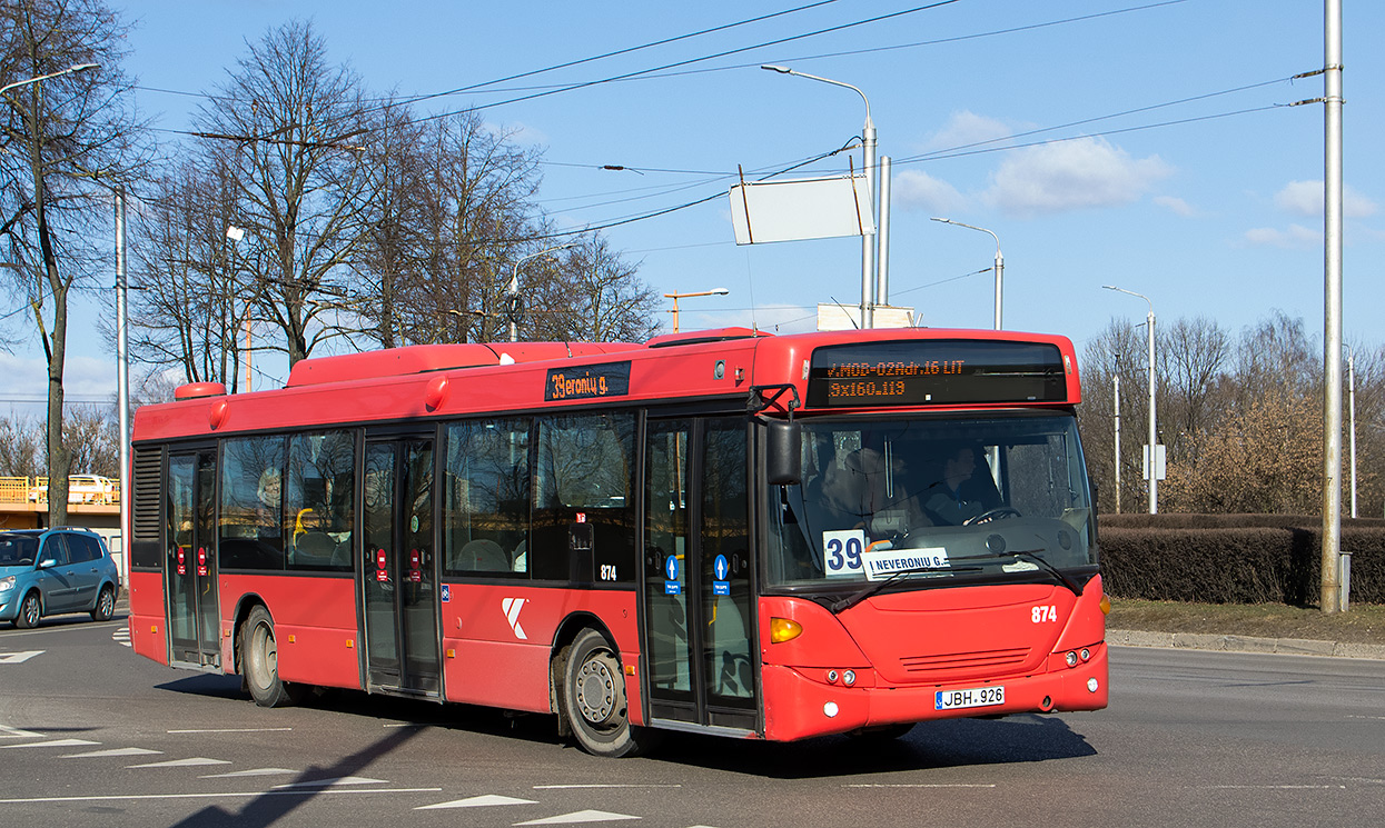 Литва, Scania OmniCity II № 874