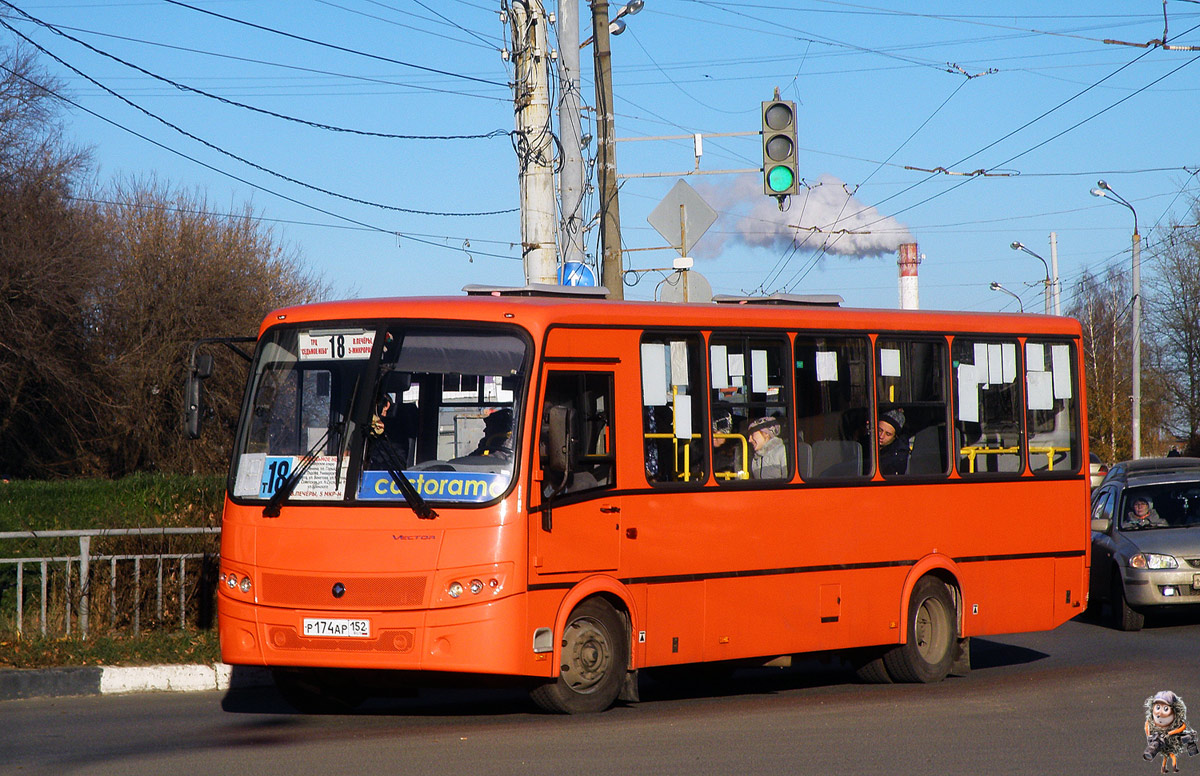 Нижегородская область, ПАЗ-320414-05 "Вектор" № Р 174 АР 152