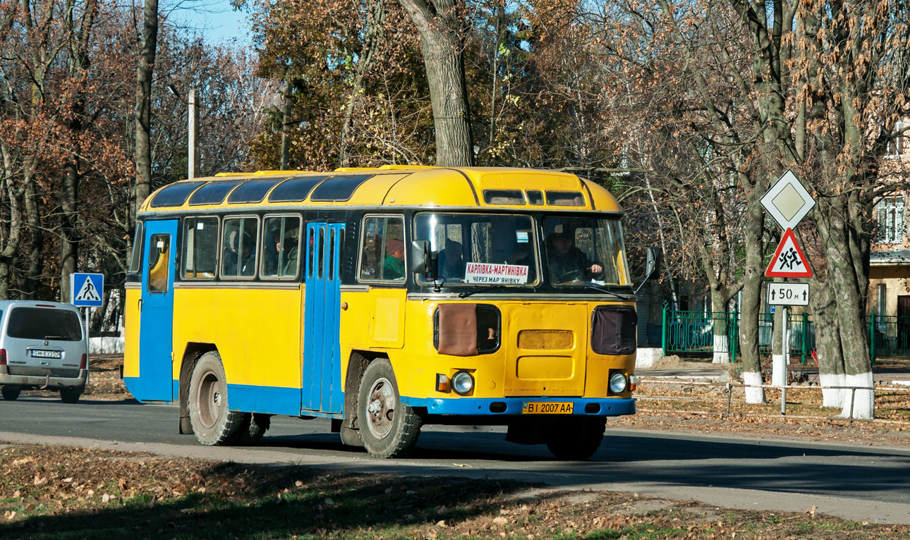 Полтавская область, ПАЗ-672М № BI 2007 AA