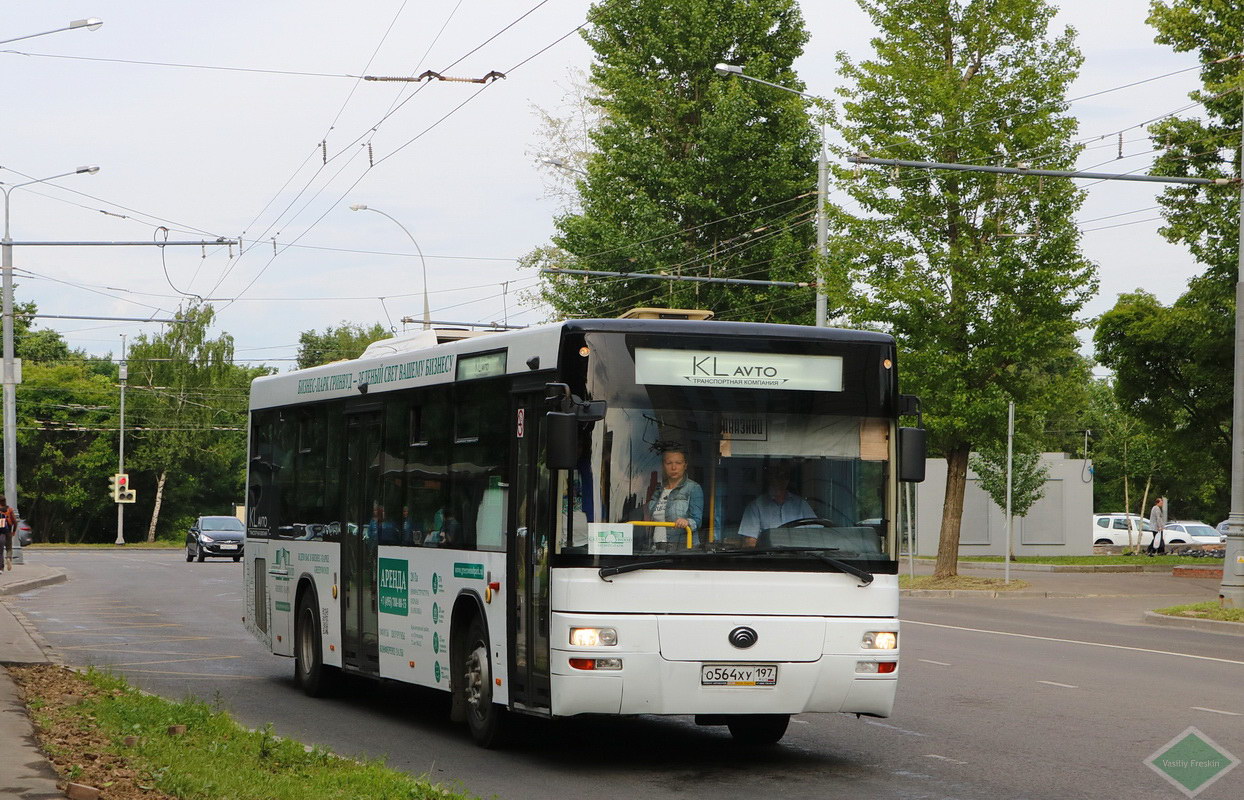 Москва, Yutong ZK6118HGA № О 564 ХУ 197