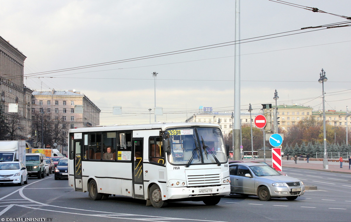 Санкт-Петербург, ПАЗ-320412-05 № 7850