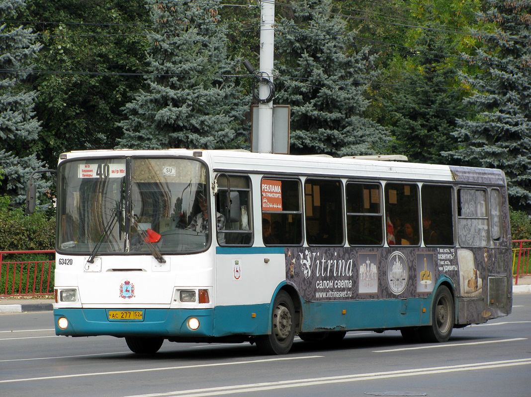 Нижегородская область, ЛиАЗ-5293.00 № 63420