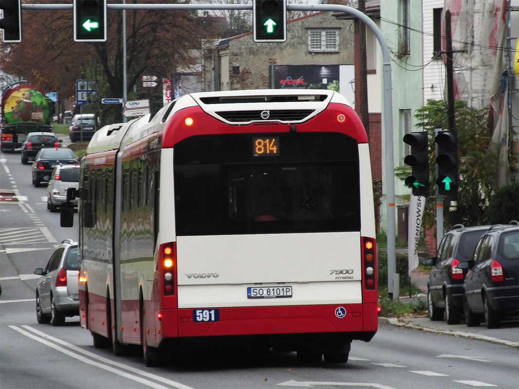 Польша, Volvo 7900A Hybrid № 591