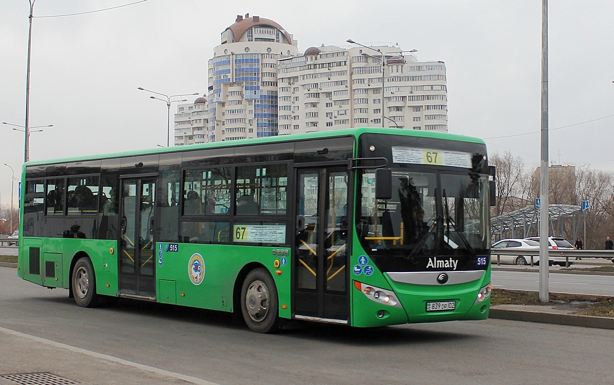 Алматы, Yutong ZK6118HGA № 515