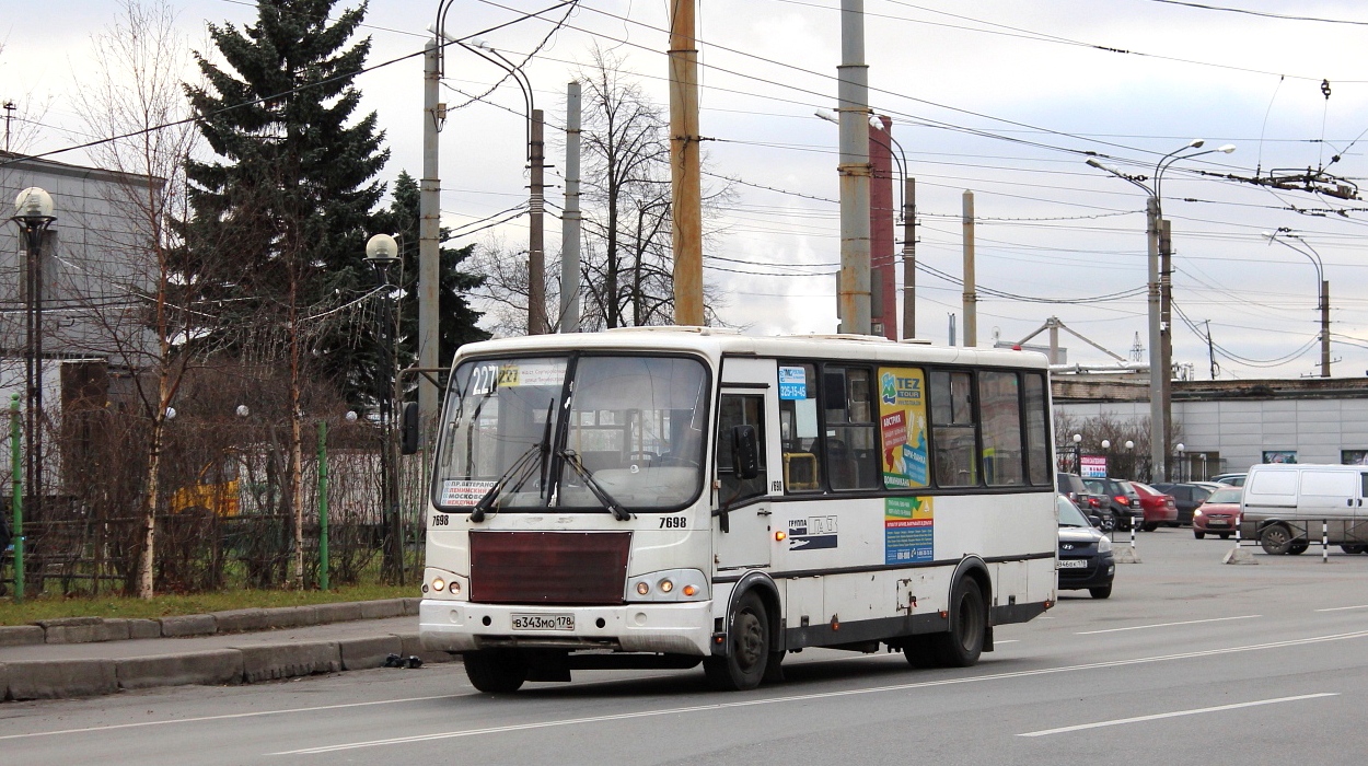 Санкт-Петербург, ПАЗ-320412-05 № 7698