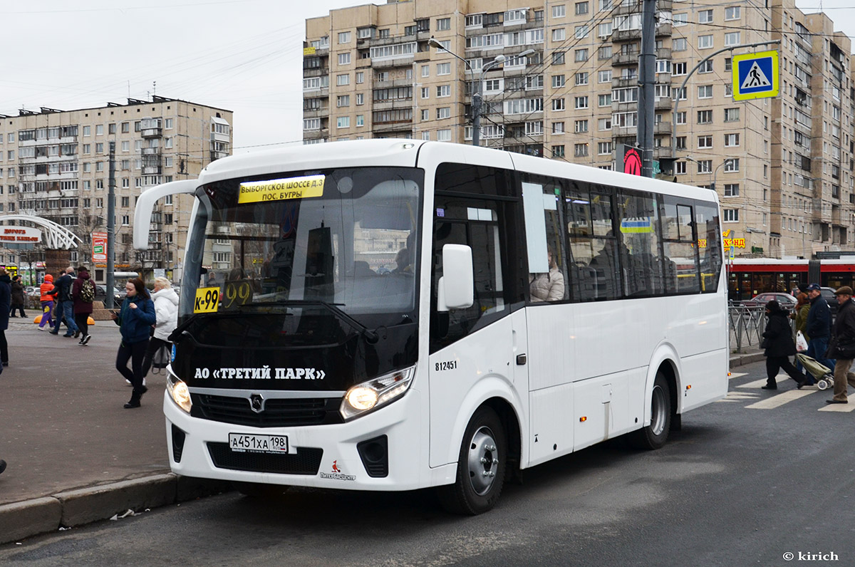 Санкт-Петербург, ПАЗ-320435-04 "Vector Next" № А 451 ХА 198