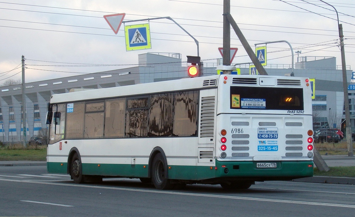 Санкт-Петербург, ЛиАЗ-5292.60 № 6986