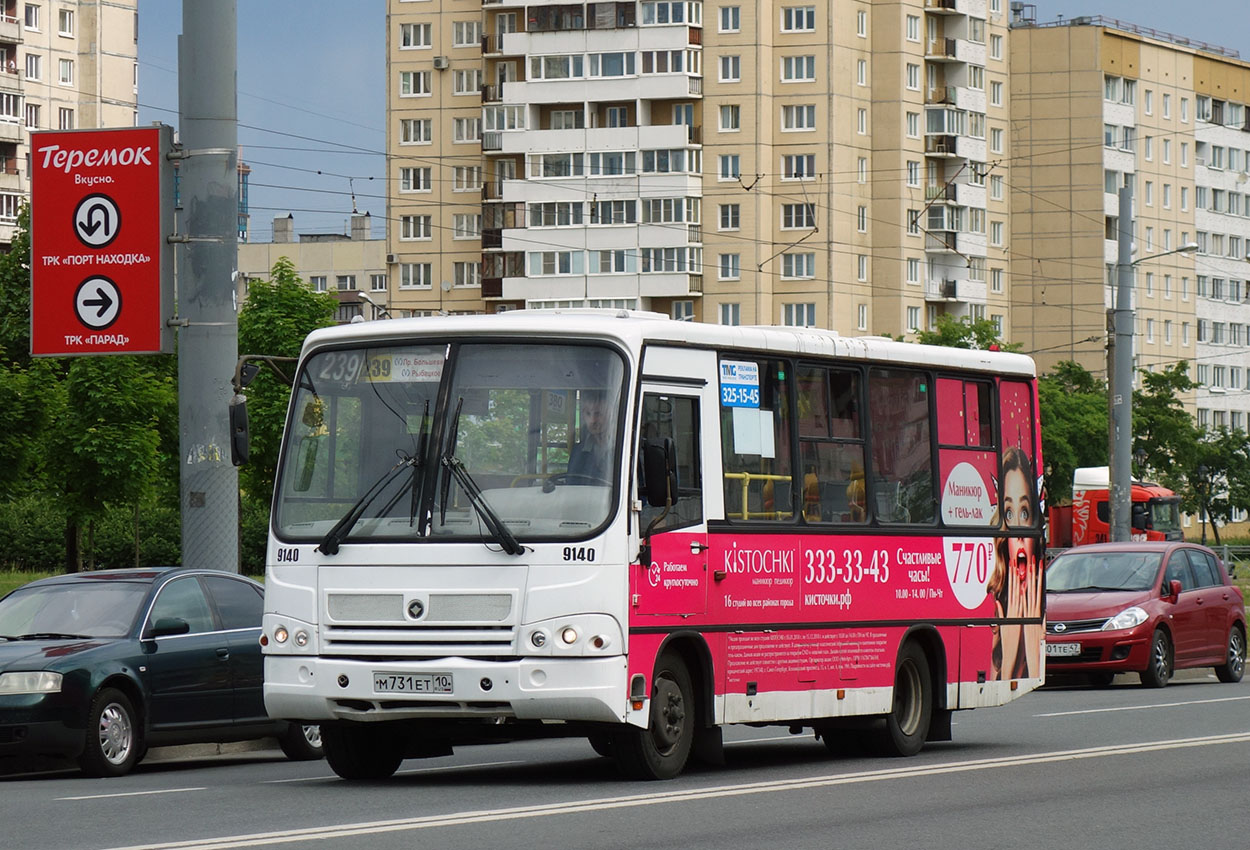 Санкт-Петербург, ПАЗ-320402-05 № 9140