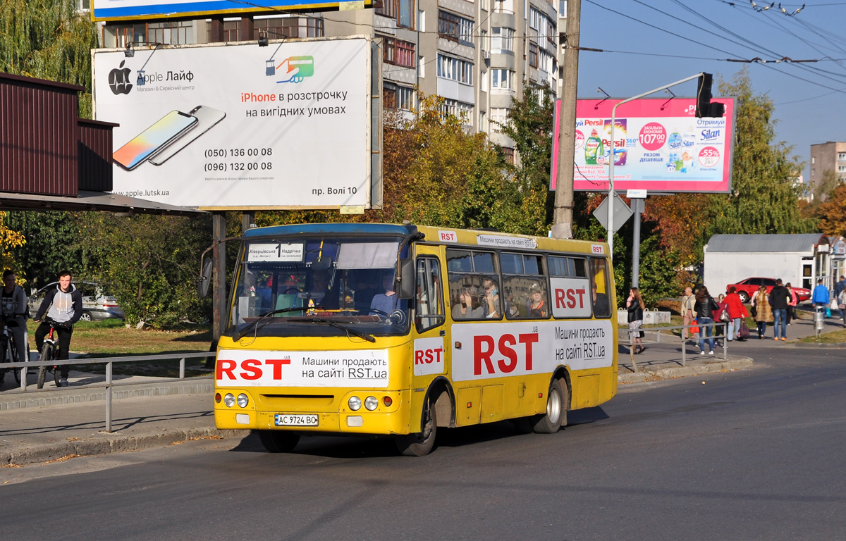 Валынская вобласць, Богдан А09202 (ЛуАЗ) № AC 9724 BO