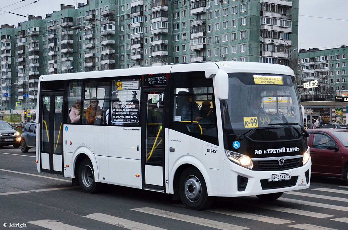 Санкт-Петербург, ПАЗ-320435-04 "Vector Next" № А 451 ХА 198