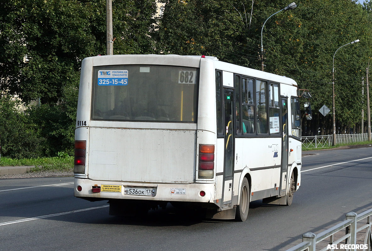 Санкт-Петербург, ПАЗ-320412-05 № 9114