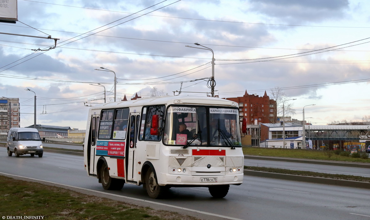 Томская область, ПАЗ-32054 № Е 778 СХ 70