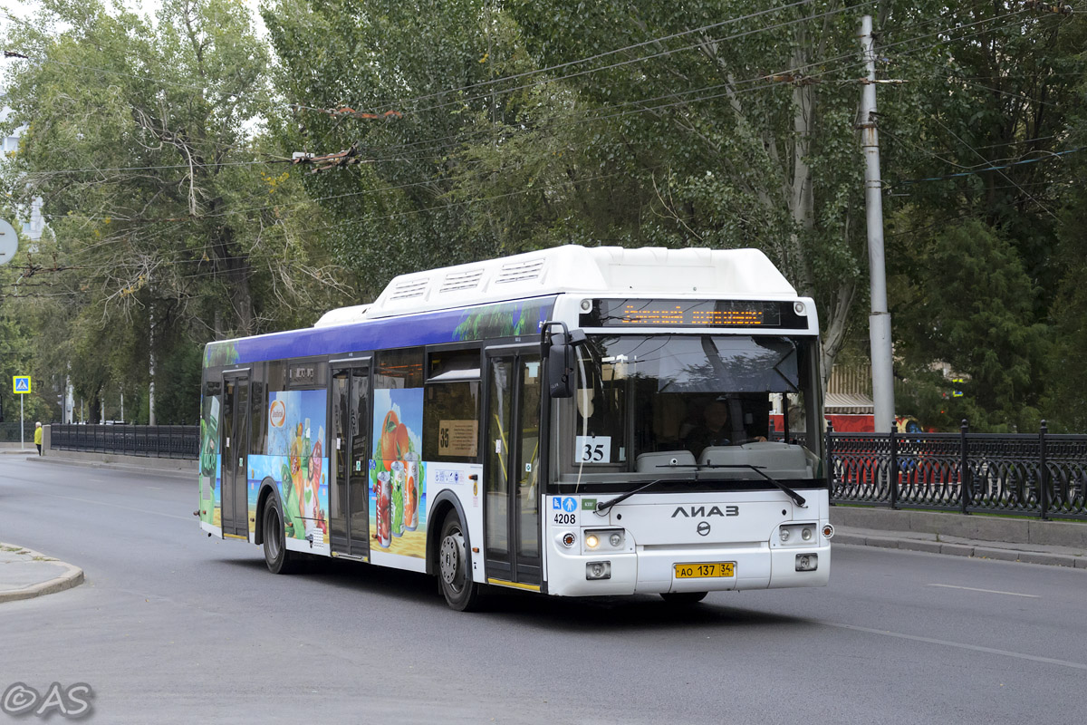 Волгоградская область, ЛиАЗ-5292.67 (CNG) № 4208