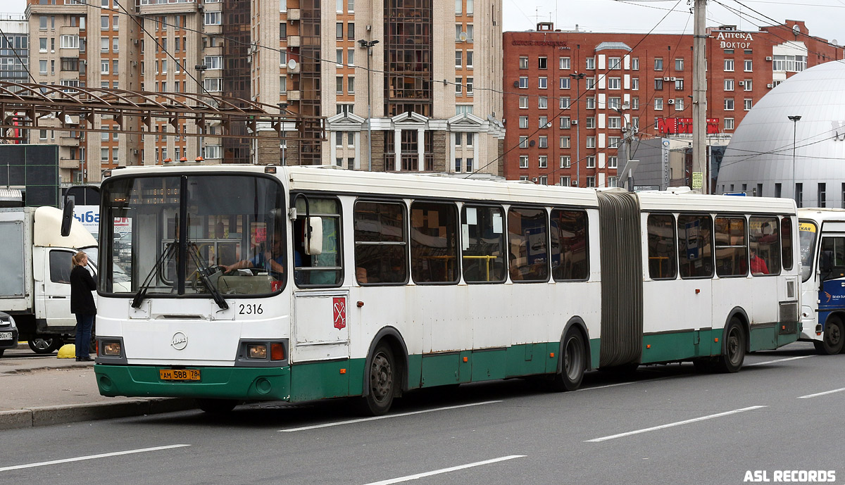 Санкт-Петербург, ЛиАЗ-6212.00 № 2316