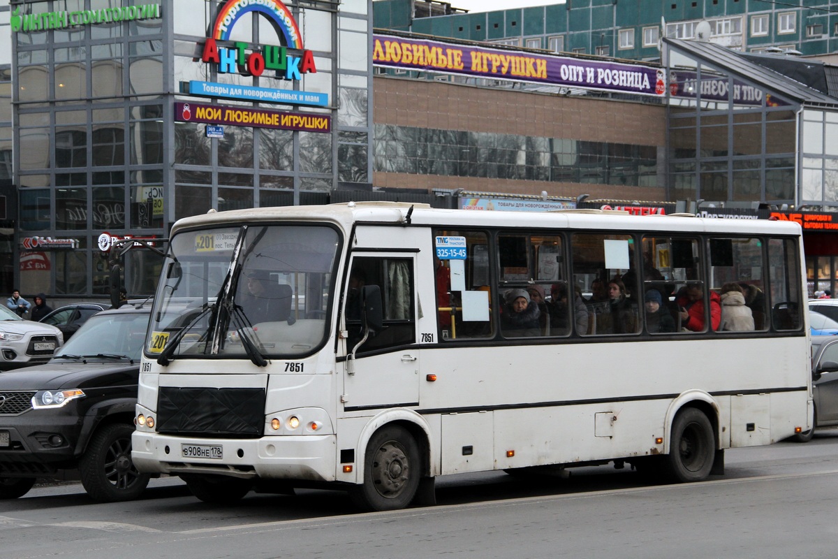 Санкт-Петербург, ПАЗ-320412-05 № 7851