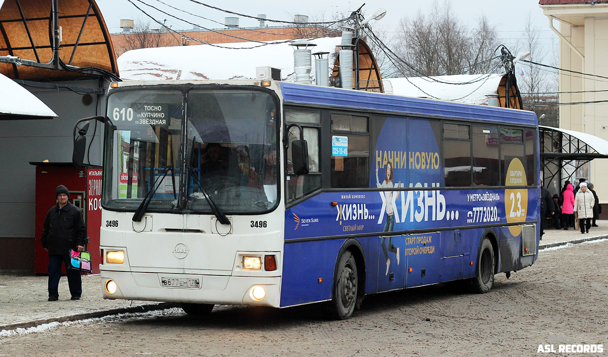 Ленинградская область, ЛиАЗ-5256.58 № 3496