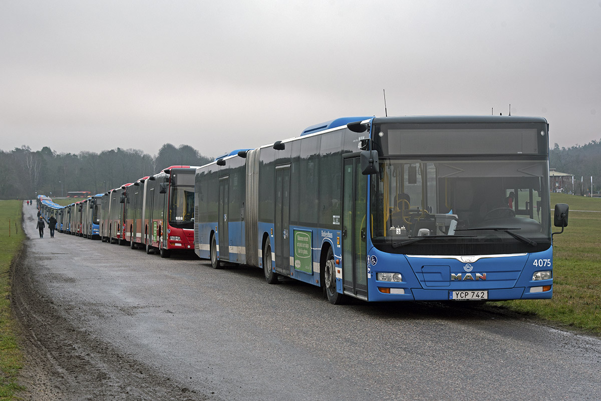 Σουηδία, MAN A23 Lion's City G NG323 # 4075; Σουηδία — Temporatory parking buses in Ladugårdsgärdet