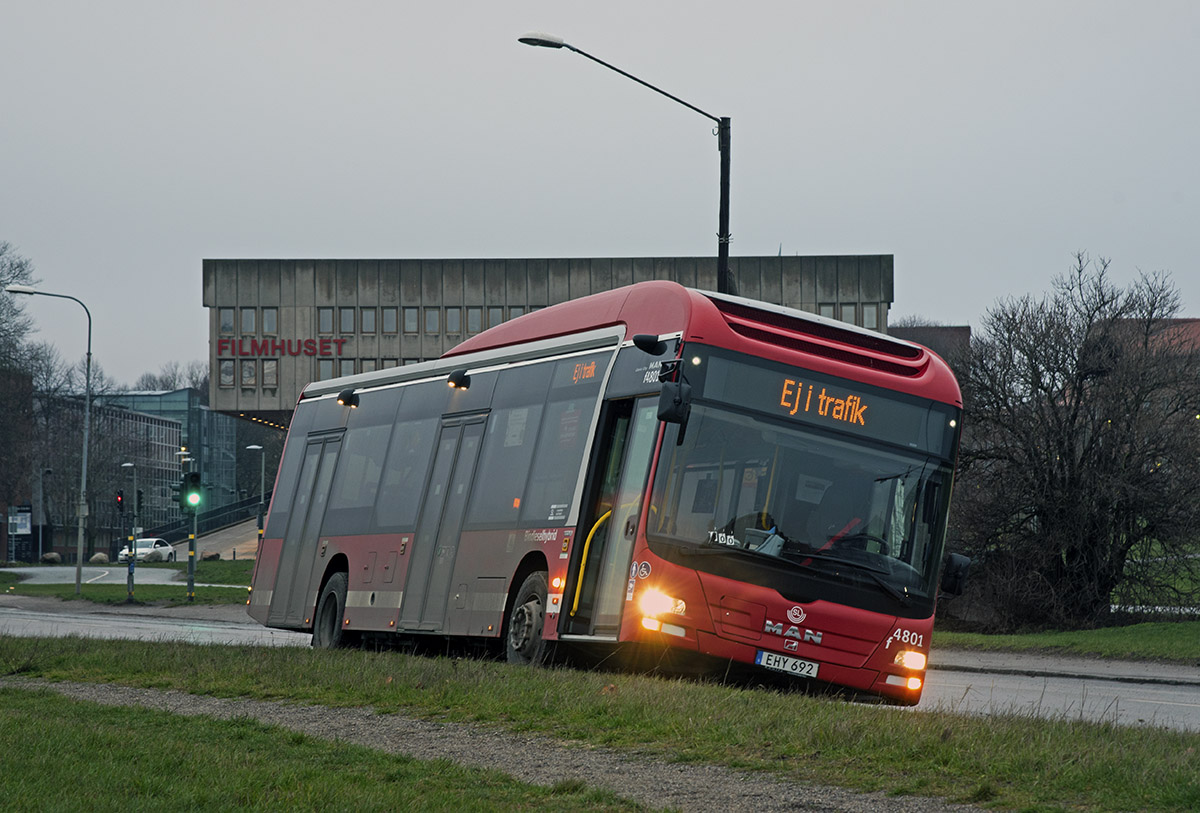 Швеция, MAN A37 Lion's City Hybrid NL253 № 4801