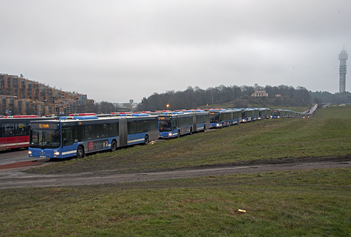 Svédország, MAN A23 Lion's City G NG323 sz.: 4032; Svédország — Temporatory parking buses in Ladugårdsgärdet